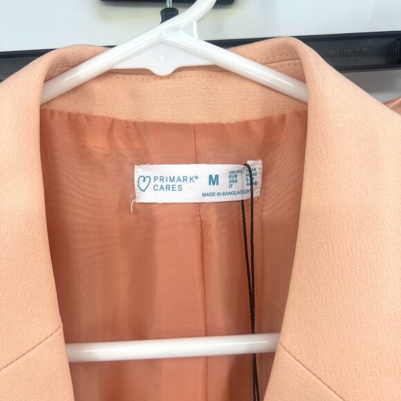 NWT Primark Peach Skort Blazer Suit Women's Medium - Picture 2 of 5